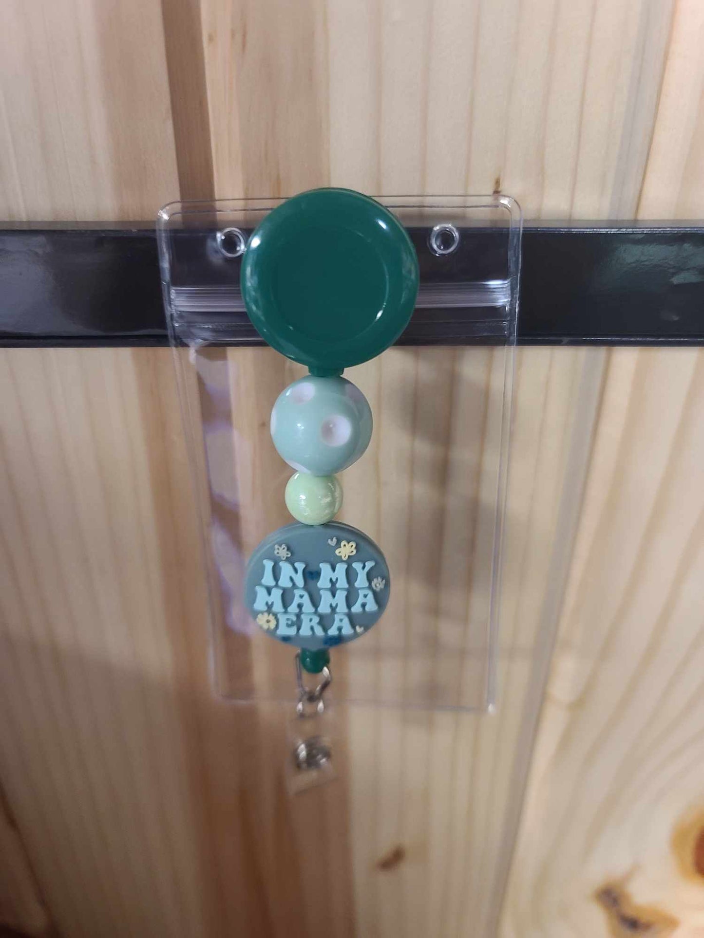 In My Mama Era Beaded Badge Reel