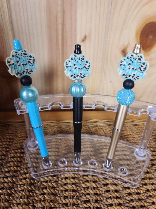 Fur Mom Beaded Pen Teal