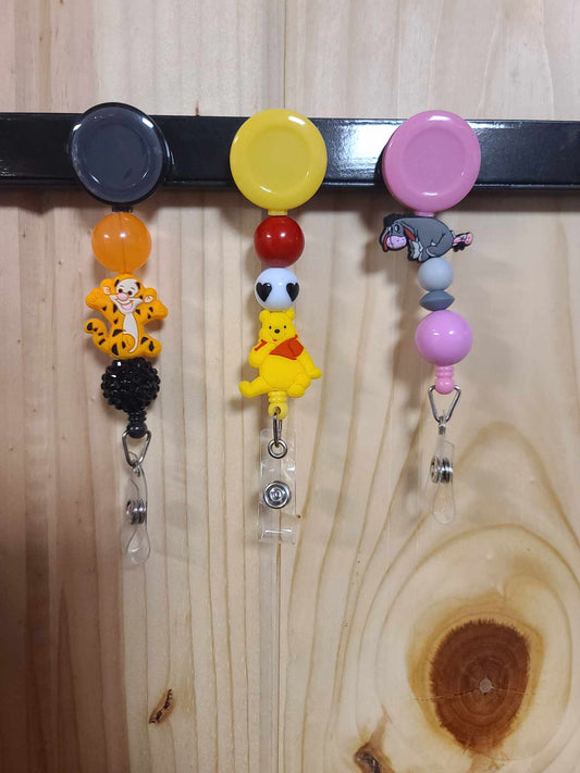 Pooh Friends Beaded Badge Reels