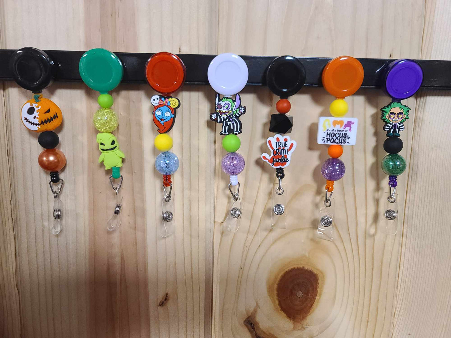 Halloween Beaded Badge Reels