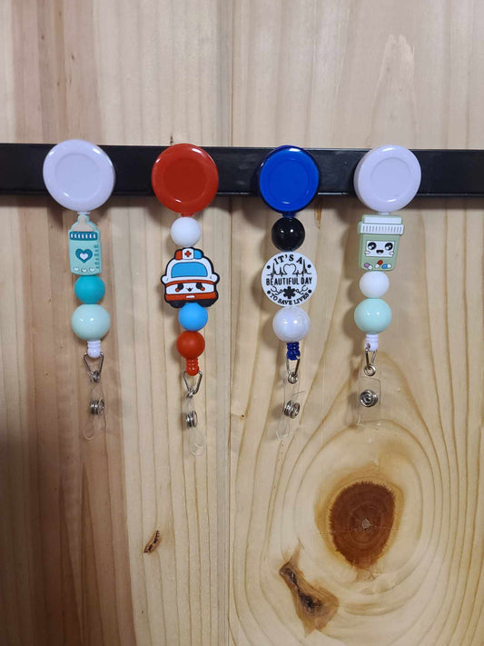 Medical Beaded Badge Reels